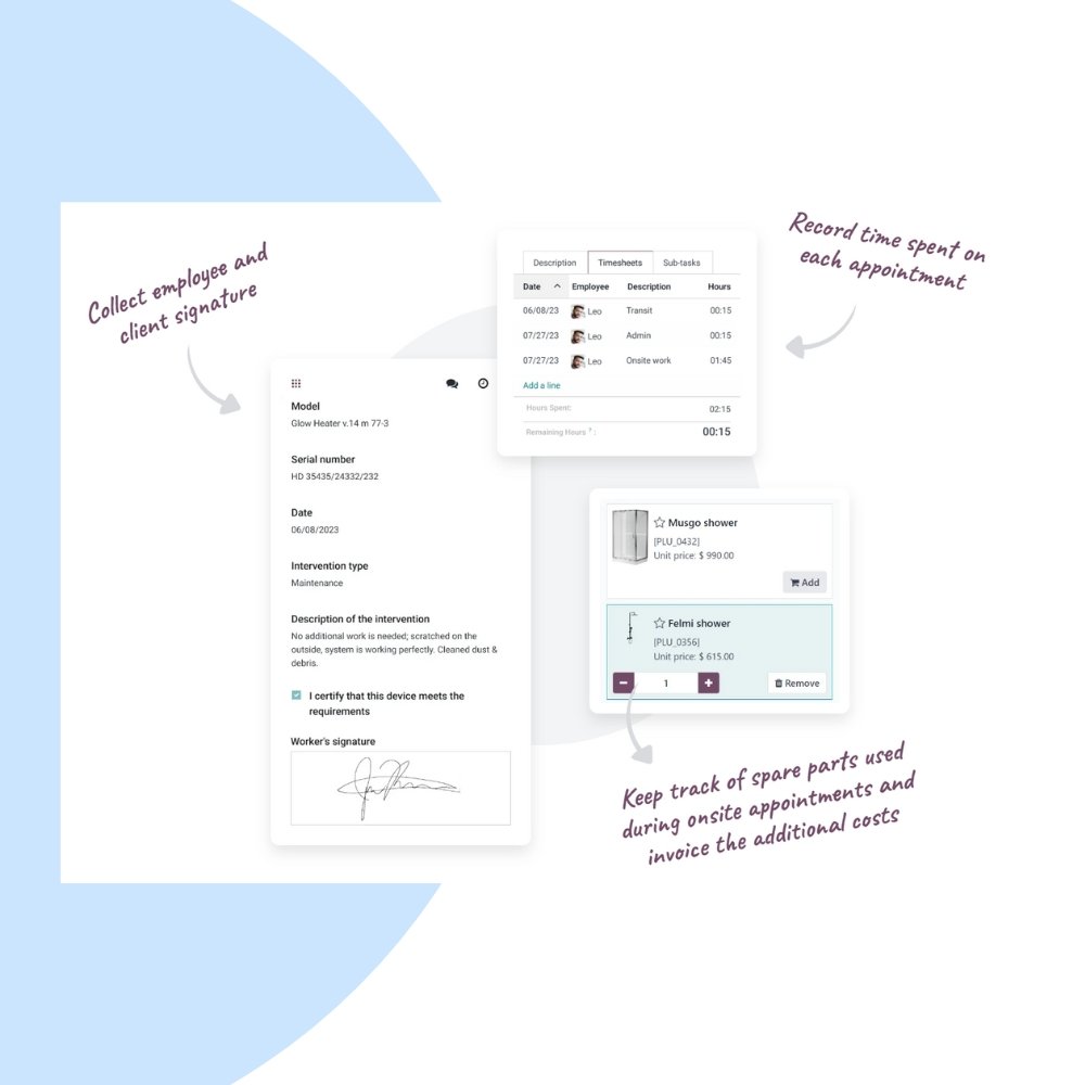 Odoo Field Service Support