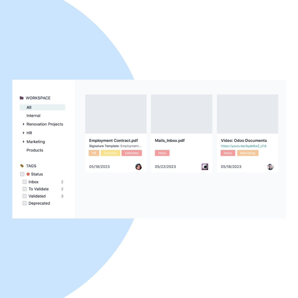 Odoo Documents Support