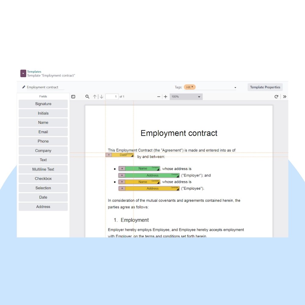 Odoo Sign Customization