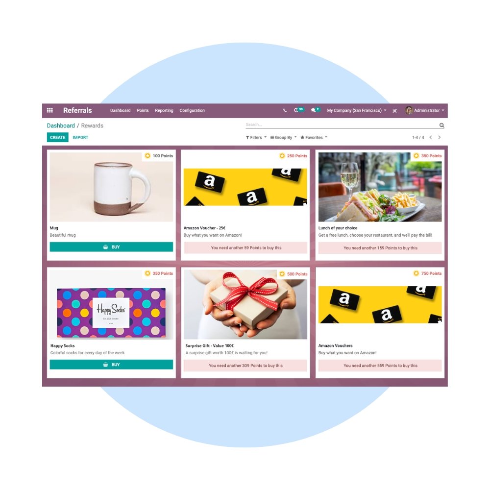 Odoo Referrals Support