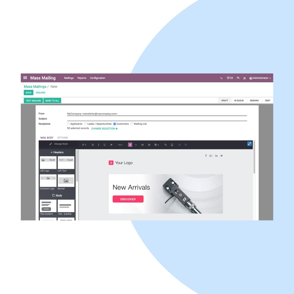 Odoo Email Marketing Customization