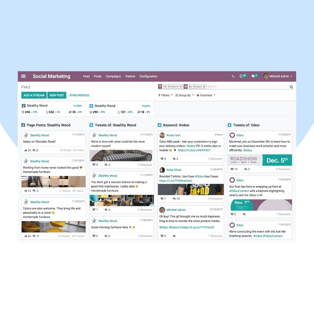 Odoo Social Marketing Customization