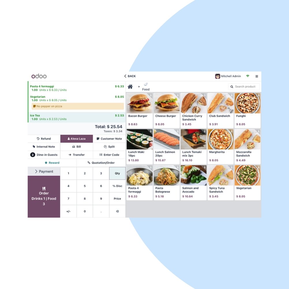 Odoo POS Restaurant Customization