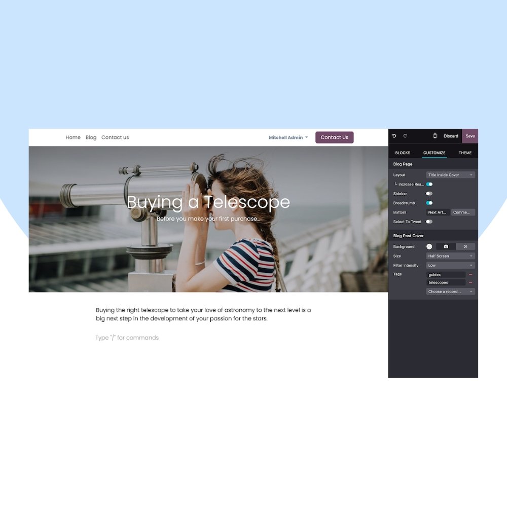Odoo Blog Implementation