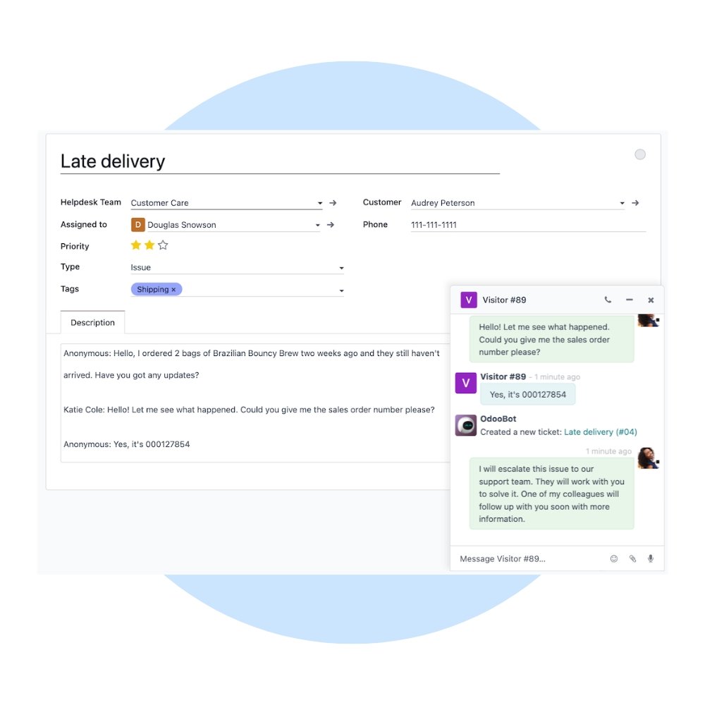 Odoo Live Chat Support